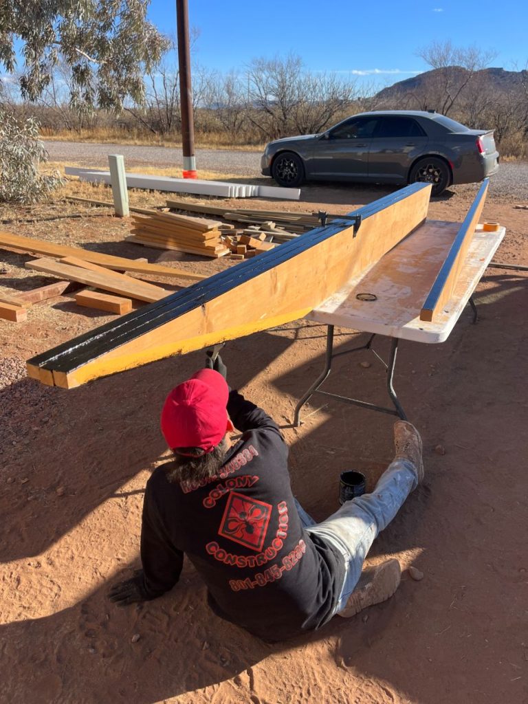 Porch Build Painting Wheelchair Ramp
