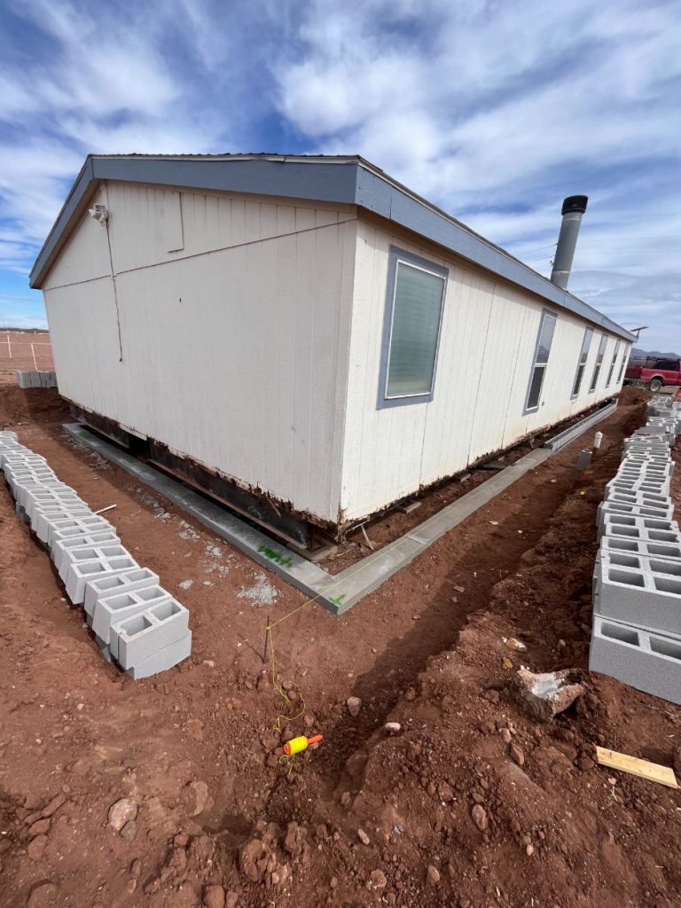 Cinderblock Work New Home Foundation